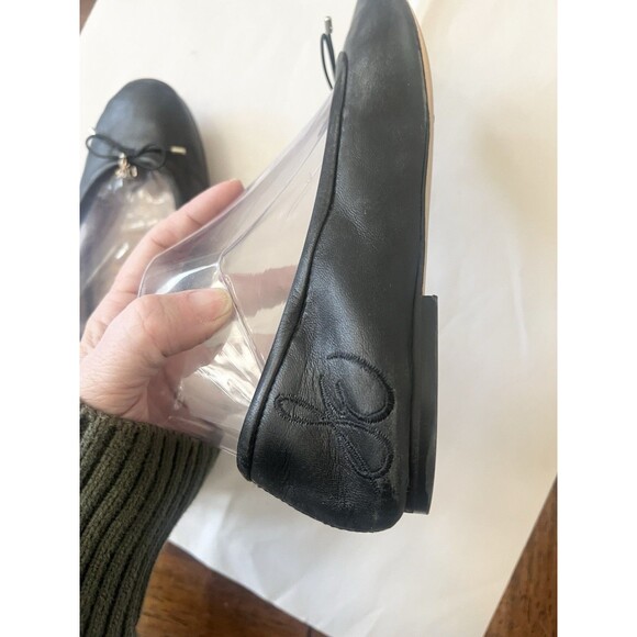 Sam Edelman Felicia black leather ballet flats size 8.5 Wide Comfort 8.5W - Picture 6 of 8